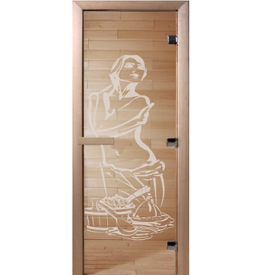 Дверь для сауны Doorwood Искушение прозрачное