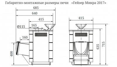 Печь для бани TMF Гейзер Микра 2017 Carbon Антрацит