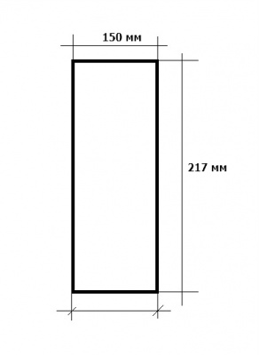 Стекло Robax для печи Бахтинка 150*217*4мм