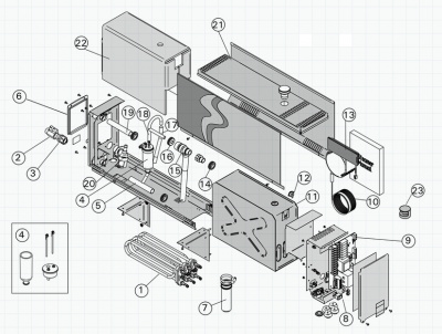 Паргенератор Harvia Helix HGX11