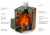 Печь для бани TMF Оса терракота(Carbon)