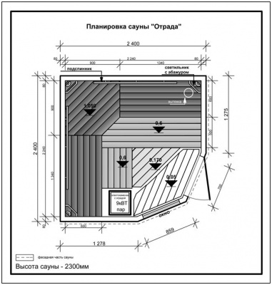 Сборная сауна Отрада
